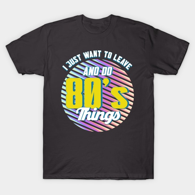 1980's 80's Bro 80's Guy T-Shirt by Toeffishirts